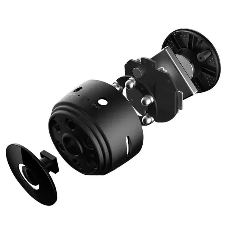 1080p Mini Security Camera with Night Vision & 150° Wide-Angle View