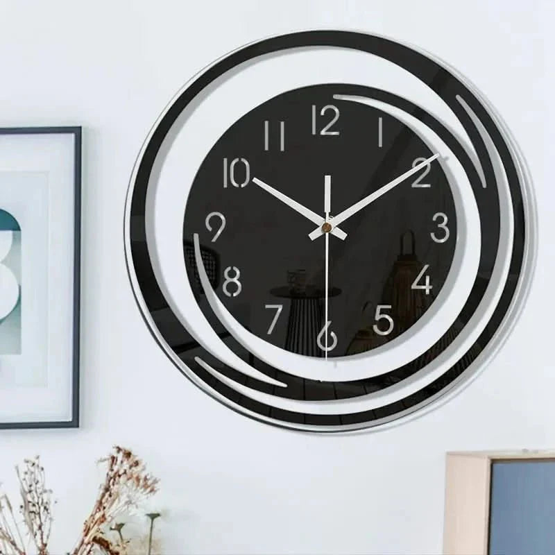Modern Wall Clock with Minimalist Circle Design and Silent Movement