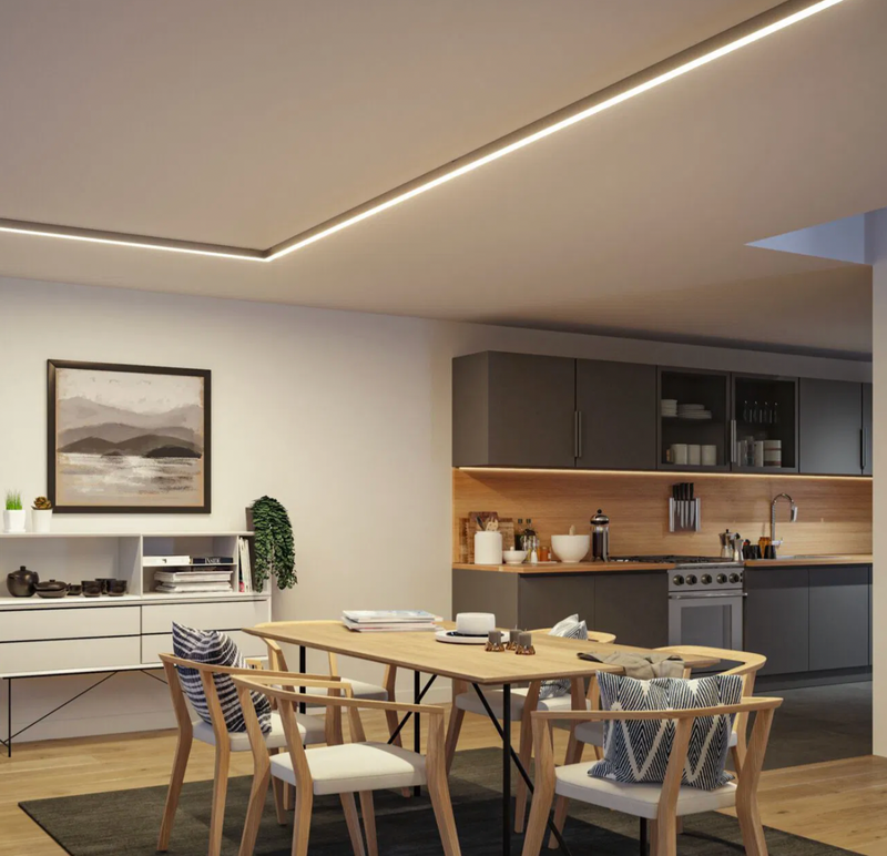 Scandinavian LED Ceiling Light with Integrated Modern Illumination
