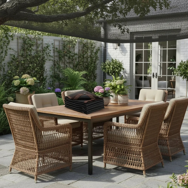 UV-Resistant Shade Cloth with 70–80% Sun Protection for Outdoor Use