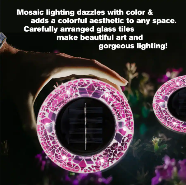 Solar Mosaic Garden Lights