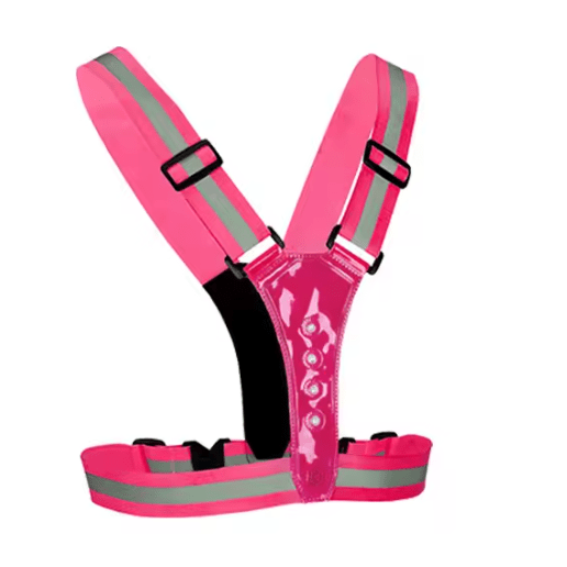USB Rechargeable LED Safety Vest with 360° Reflective Visibility