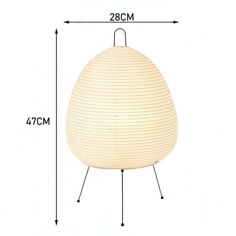 Japanese Rice Paper Table Lamp with Soft Ambient Glow