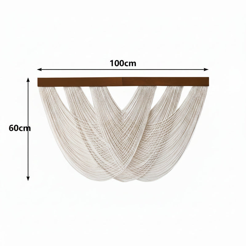 Boho Macrame Wall Hanging with Layered Woven Design