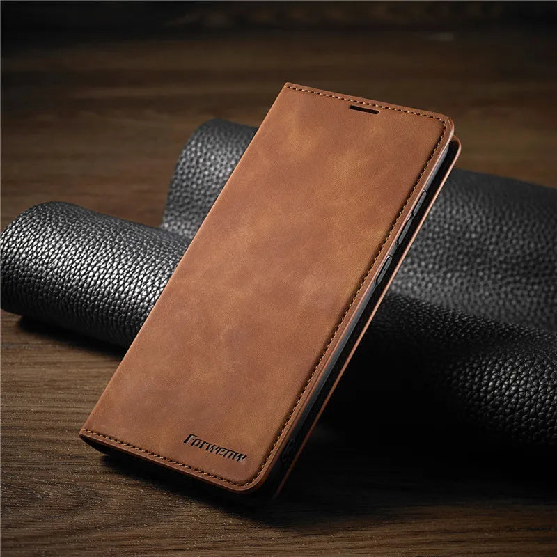 iPhone Wallet Case with Magnetic Holder and Card Storage