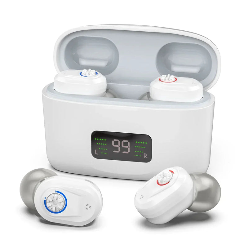 Orlena Rechargeable Mini Hearing Aid with Charging Case