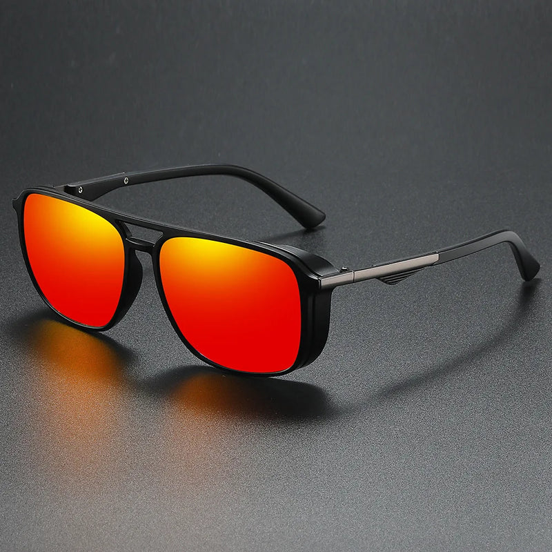 Men's Polarised Square Sunglasses with UV400 Protection for Everyday Wear