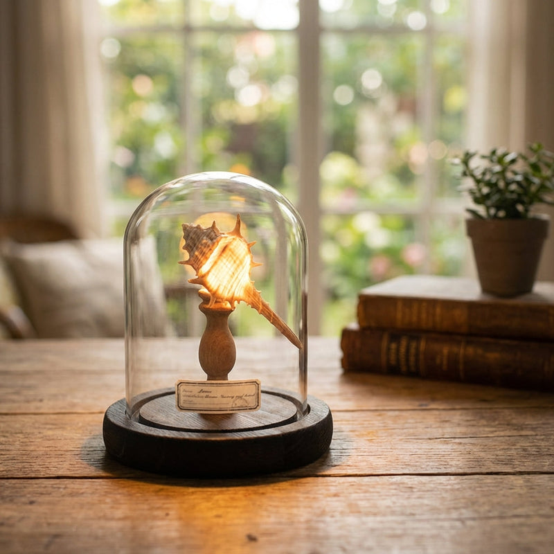Maris Seashell Glass Dome Night Light