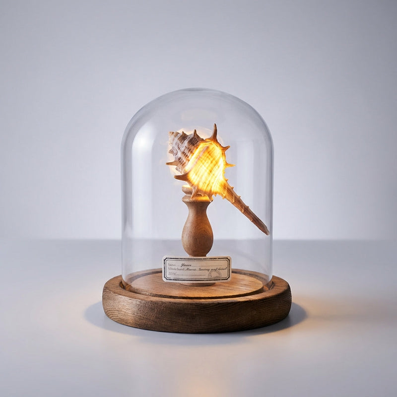 Maris Seashell Glass Dome Night Light