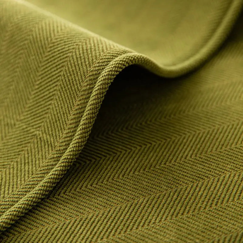 Chenille Sofa Seat Cover with Herringbone Texture and Washable Fabric
