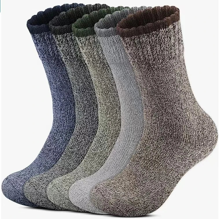 Unisex Merino Wool Socks – Extra Thick, Warm, Insulating, and Breathable