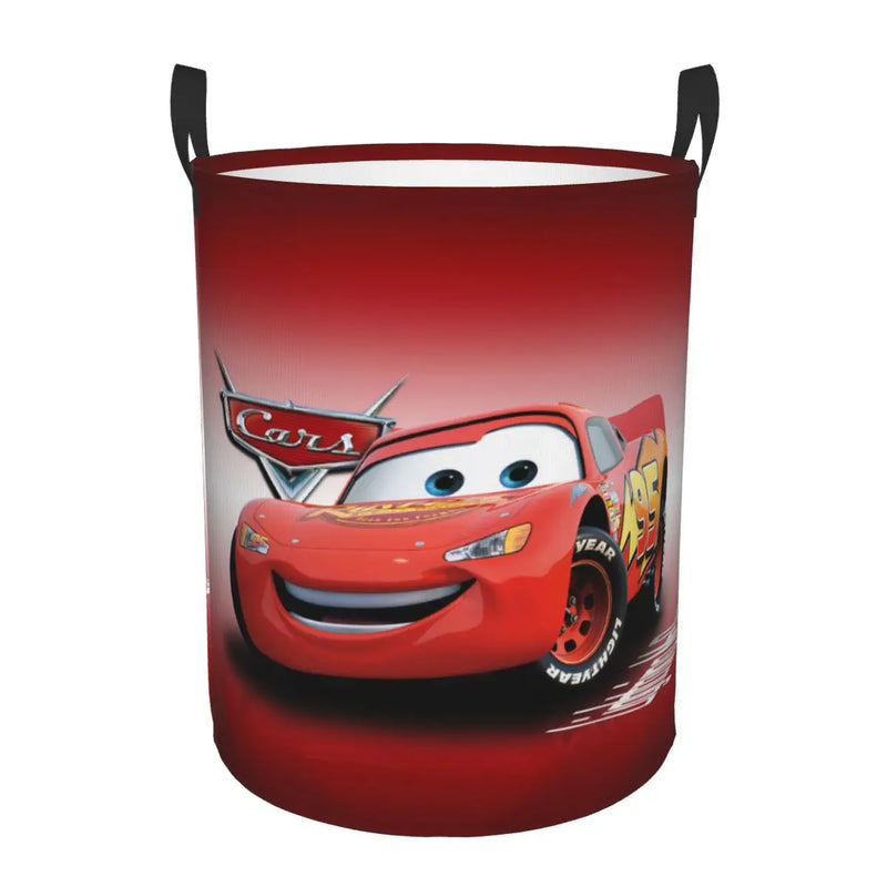 Cars Lightning McQueen Laundry Basket – Spacious and Foldable Basket for Clothes