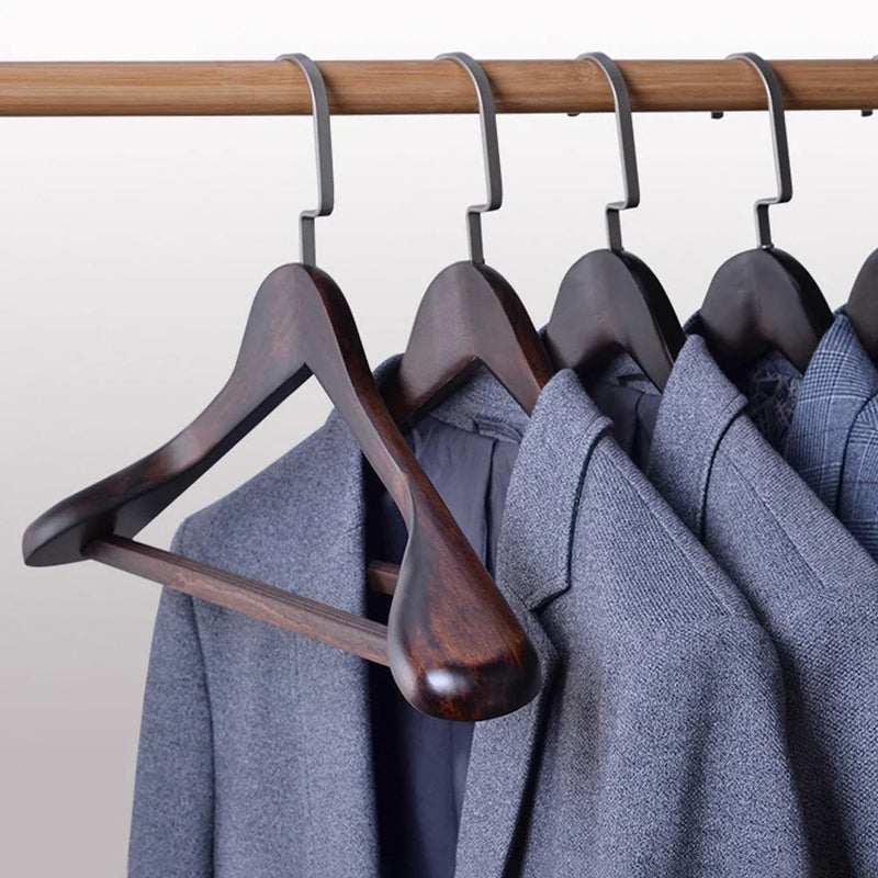 Wooden Hangers for Neatly Hanging and Maintaining the Shape of Clothes