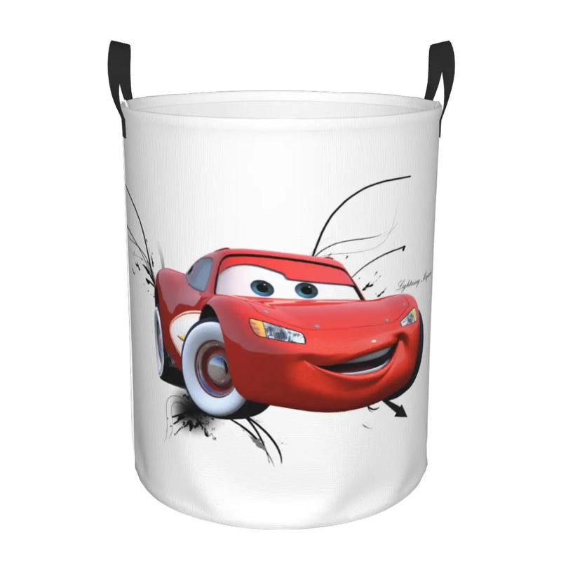 Cars Lightning McQueen Laundry Basket – Spacious and Foldable Basket for Clothes