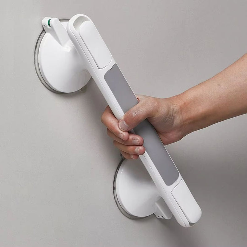 Suction Bathroom Grab Bar with Anti-Slip Grip