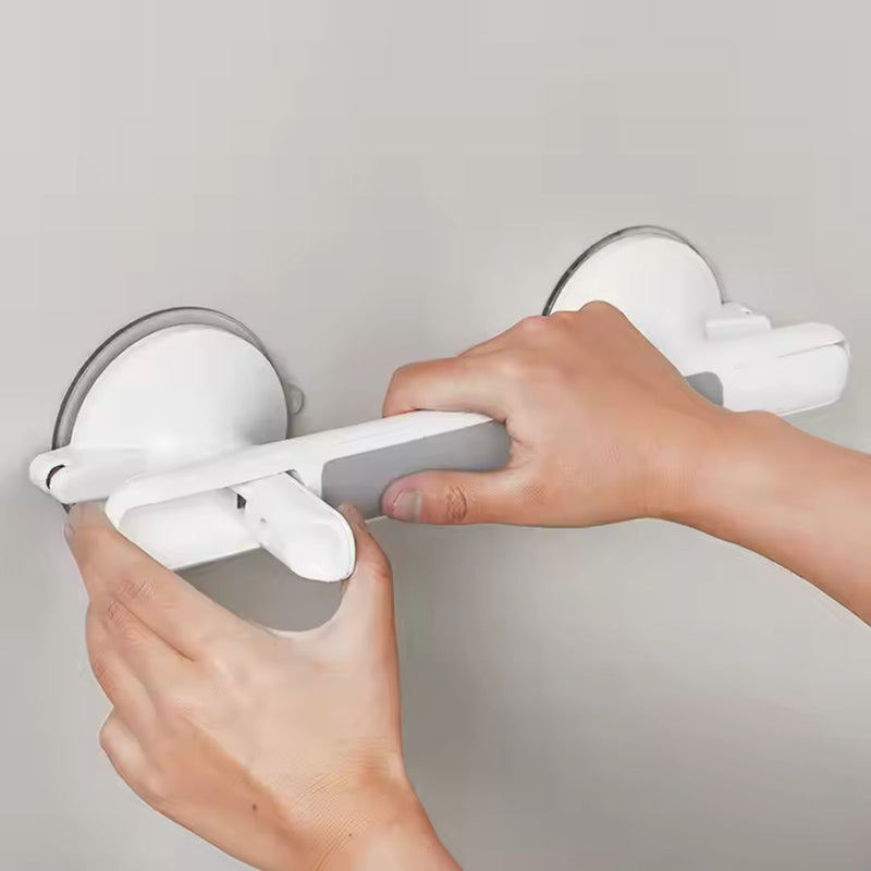 Suction Bathroom Grab Bar with Anti-Slip Grip