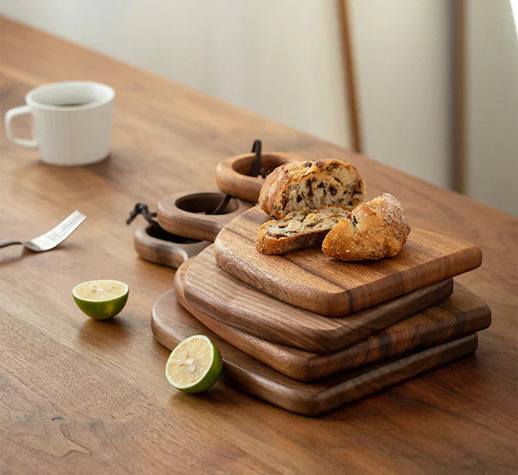 Walnut Cutting Board for Kitchen and Presentation with Double-Sided Design