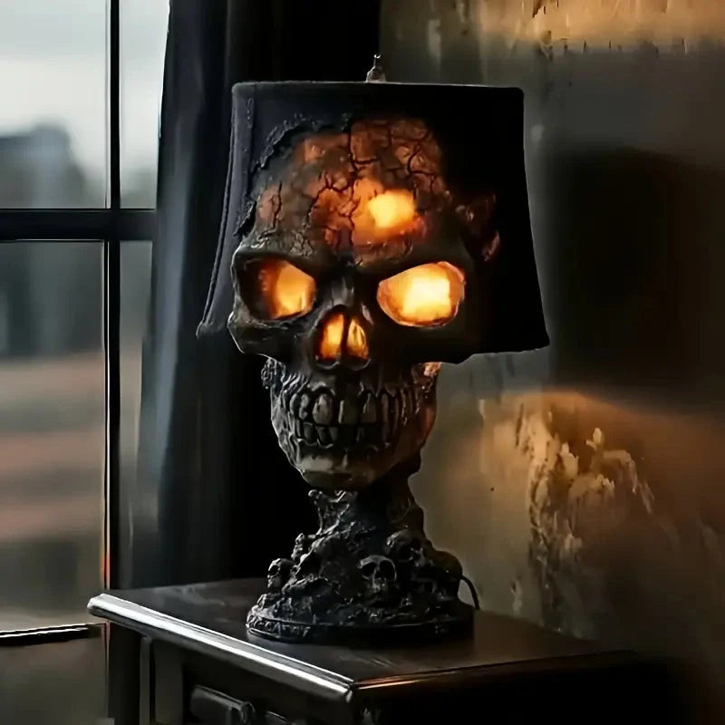 Skull Lava Lamp with USB Power for Gothic Bedroom Mood Lighting