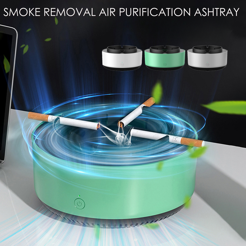 Air Purifying Ashtray with Smoke Extraction – Compact and Quiet for Indoor Use