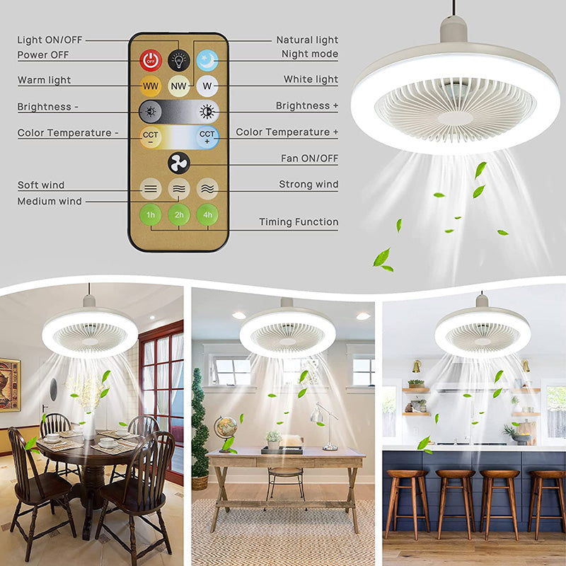 Ceiling Fan with LED Light for Lamp Fitting and Comfortable Cooling