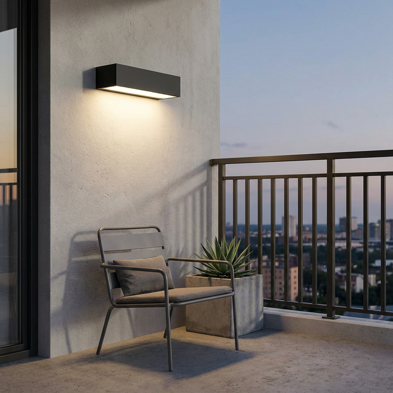 Solar Outdoor Wall Light LED – Minimalistic Wall Lamp with IP65