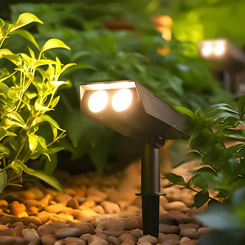 Adjustable Solar Garden Spotlight with Weather-Resistant Design