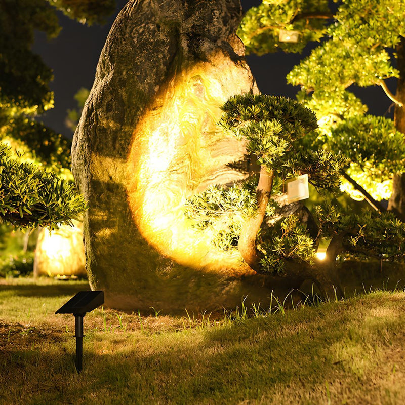 Adjustable Solar Garden Spotlight with Weather-Resistant Design