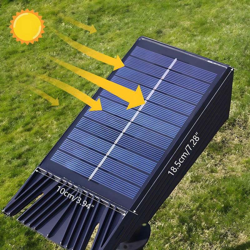 Adjustable Solar Garden Spotlight with Weather-Resistant Design