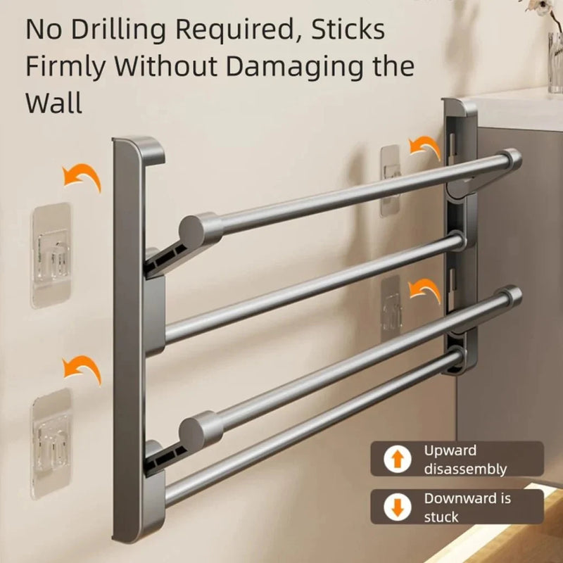 Wall-Mounted Shoe Rack with Drainage System for Space-Saving Storage