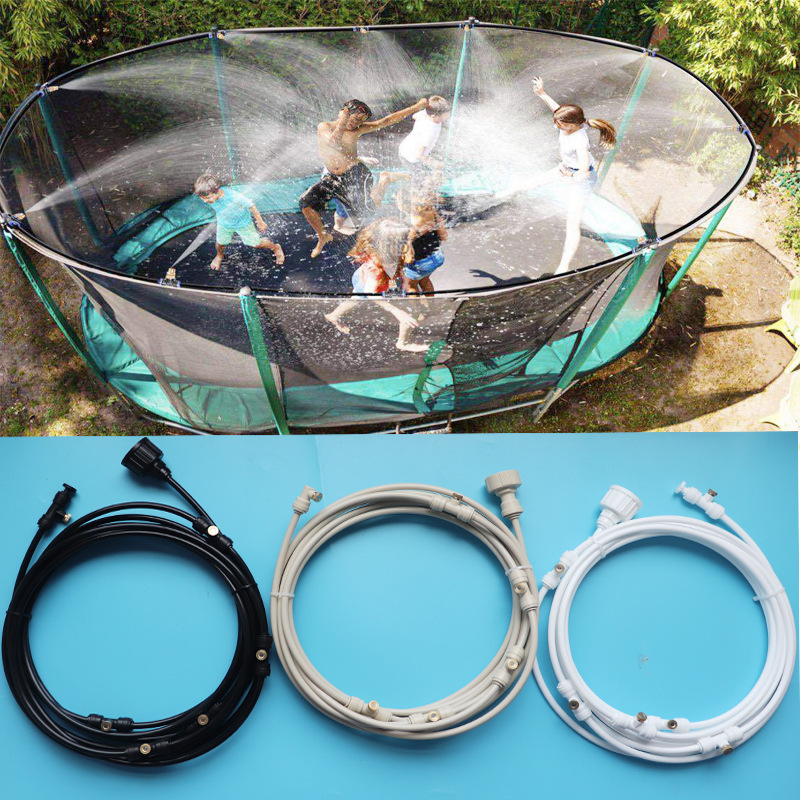 Garden and Patio Misting System with Adjustable Spray Nozzles