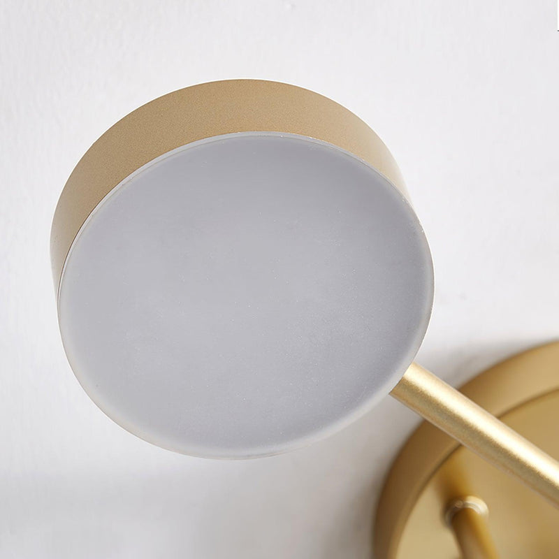 Six-Light Metal Ceiling Fixture with Cylindrical Shades