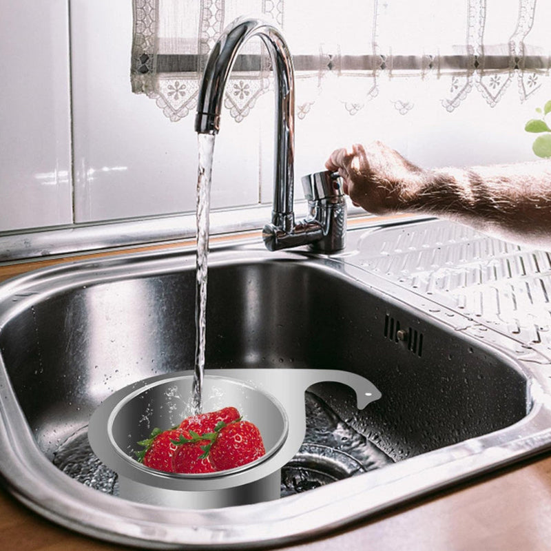 Sink Strainer for Kitchen with Corner Design and Stainless Steel