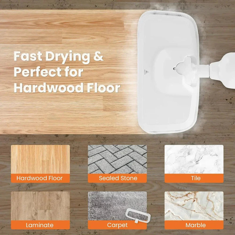 Steam Cleaner for Floors with Quick Heating and Powerful Cleaning