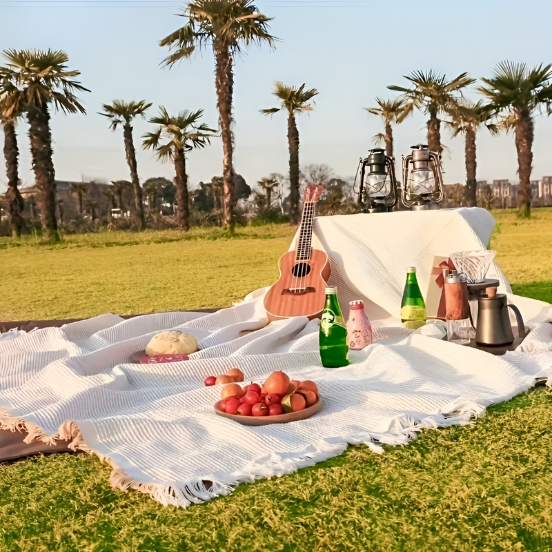 Foldable Moisture-Resistant Picnic Blanket for Outdoor Use