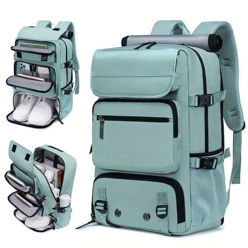 Travel Backpack with Laptop Compartment, USB Port, and Shoe Compartment for Travelling