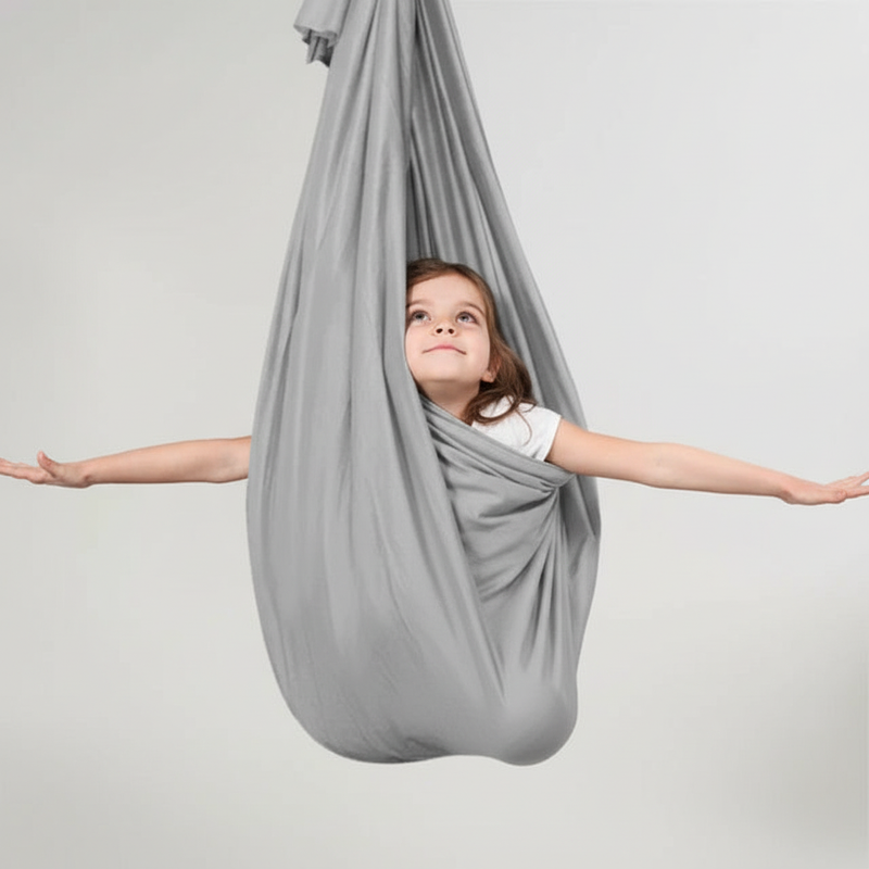 Sensory Swing for Children with Stretch Fabric Hammock Seat for Play