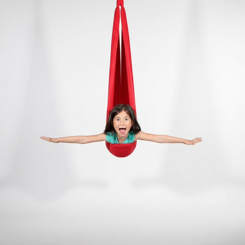 Sensory Swing for Children with Stretch Fabric Hammock Seat for Play