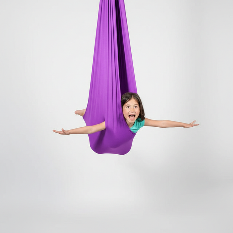 Sensory Swing for Children with Stretch Fabric Hammock Seat for Play