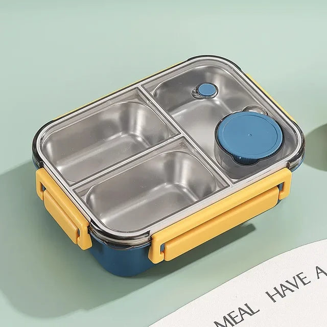 Insulated Stainless Steel Lunch Box with Compartments