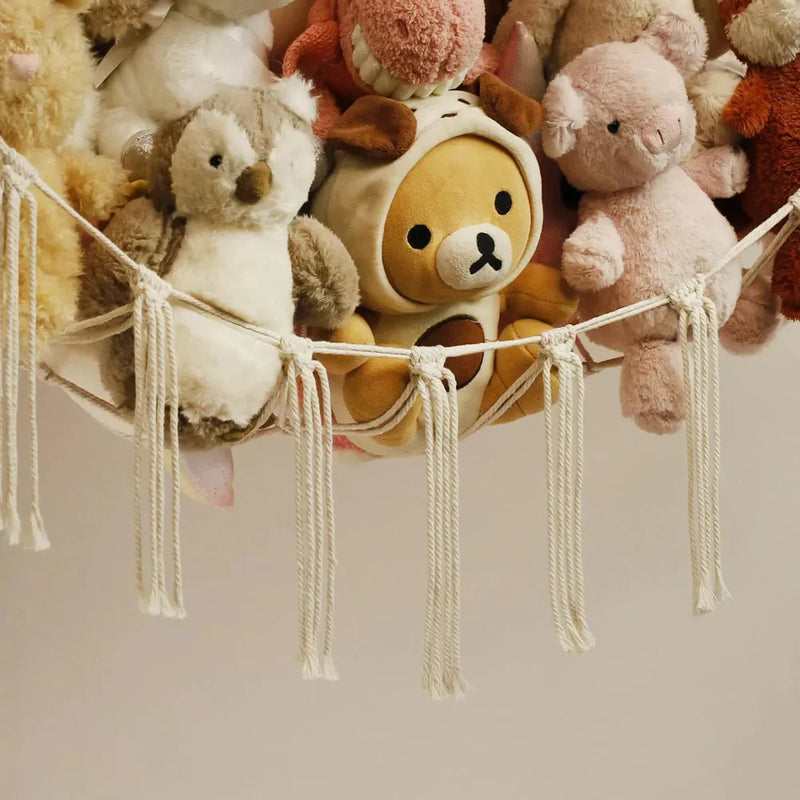 Toy Hammock for Children for Storing Soft Toys in the Corner