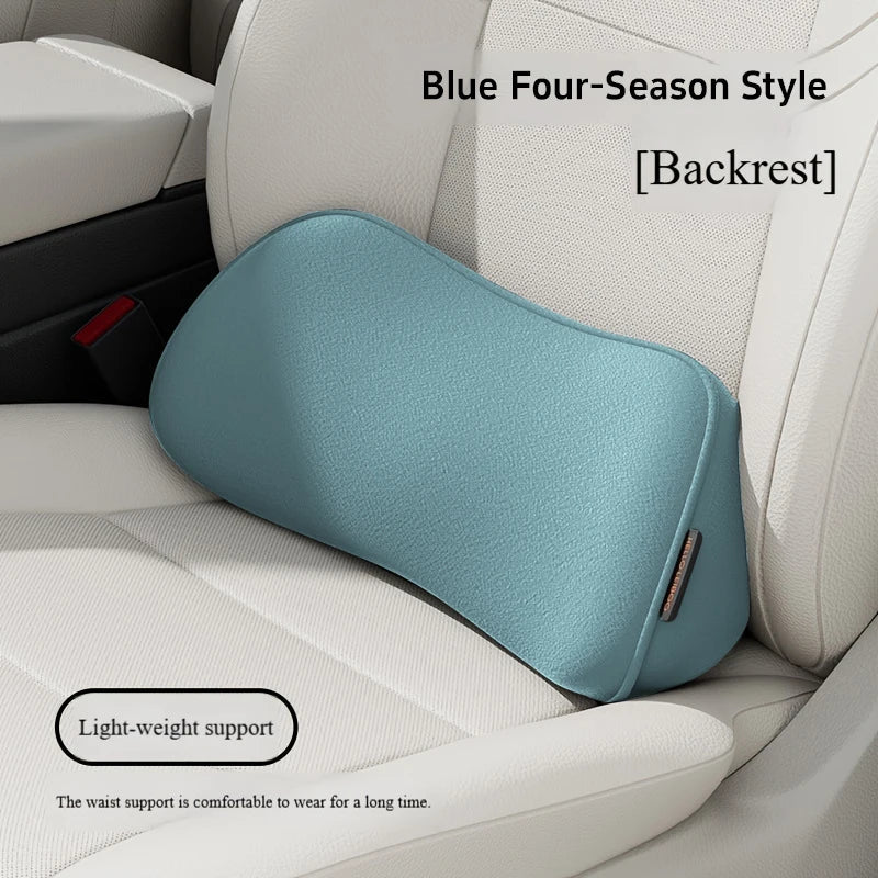 Memory Foam Car Seat Cushion with Integrated Lumbar Support