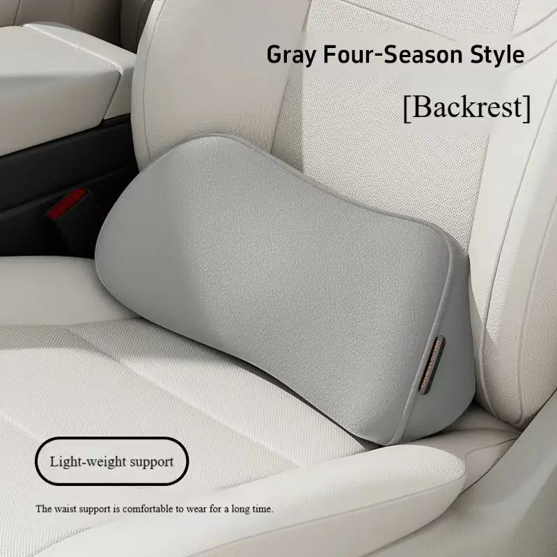 Memory Foam Car Seat Cushion with Integrated Lumbar Support