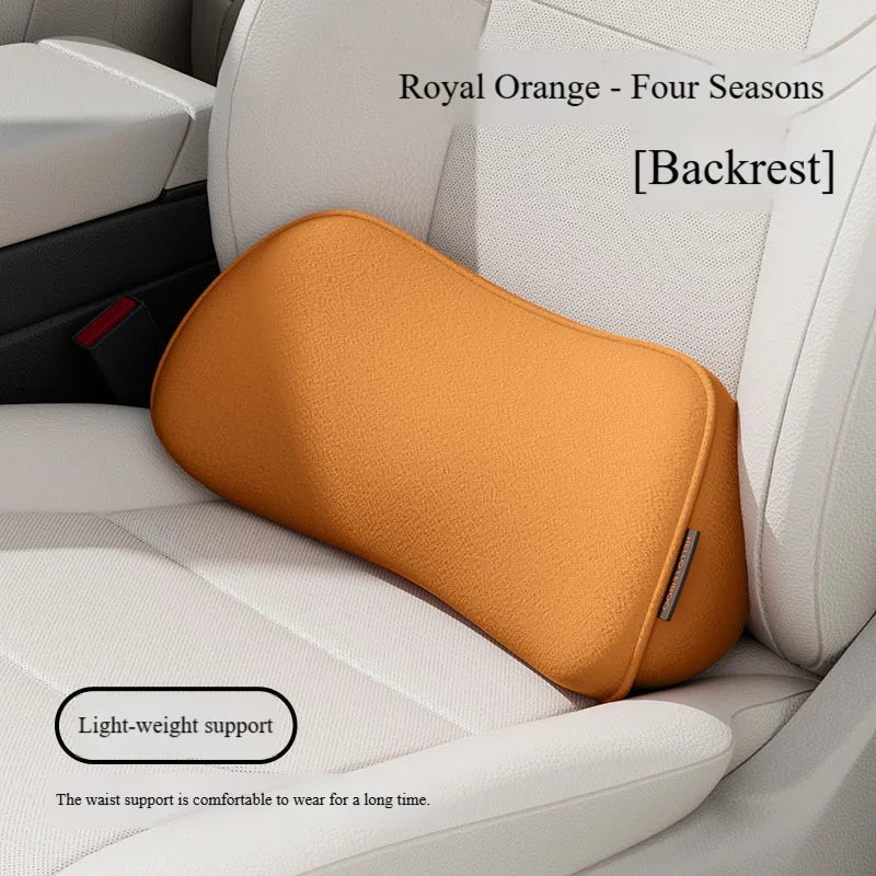 Memory Foam Car Seat Cushion with Integrated Lumbar Support