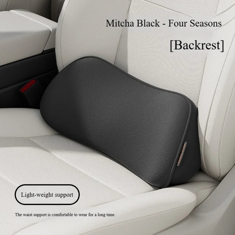 Memory Foam Car Seat Cushion with Integrated Lumbar Support
