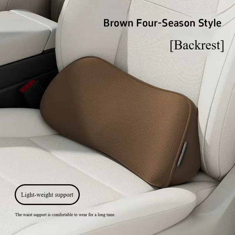 Memory Foam Car Seat Cushion with Integrated Lumbar Support