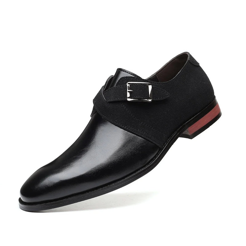 Men's Loafers with Double Buckle – Suede Details and Luxurious Appearance