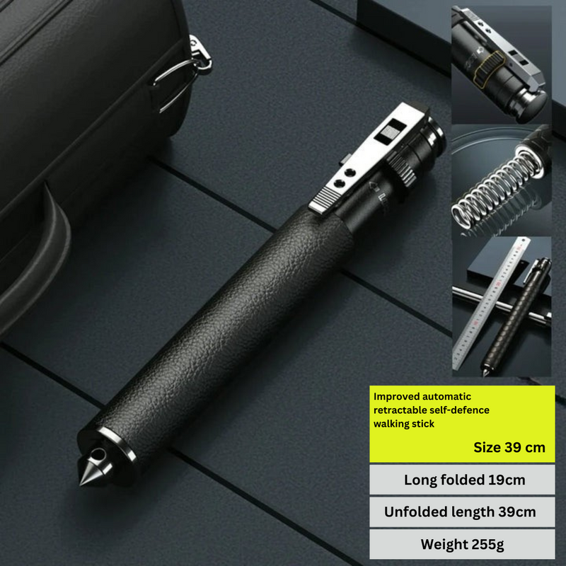 Telescopic Walking Stick with One-Click Extension and Anti-Slip Grip