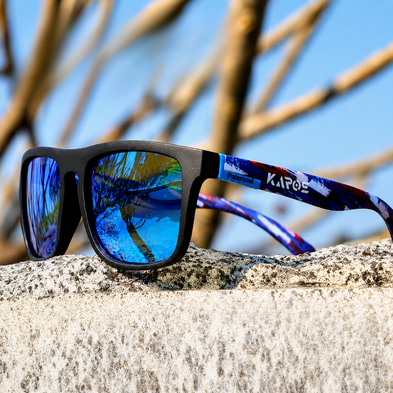 Polarised Square Sunglasses with UV400 Protection