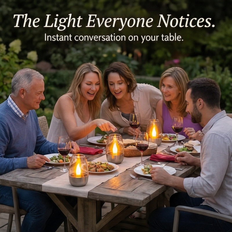 Solar Flickering Candle Light with Automatic Dusk Sensor