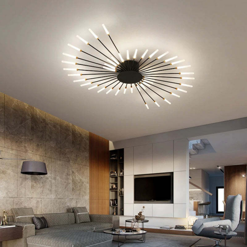 Modern Ceiling Lamp with Multiple Light Arms for Powerful and Stylish Illumination